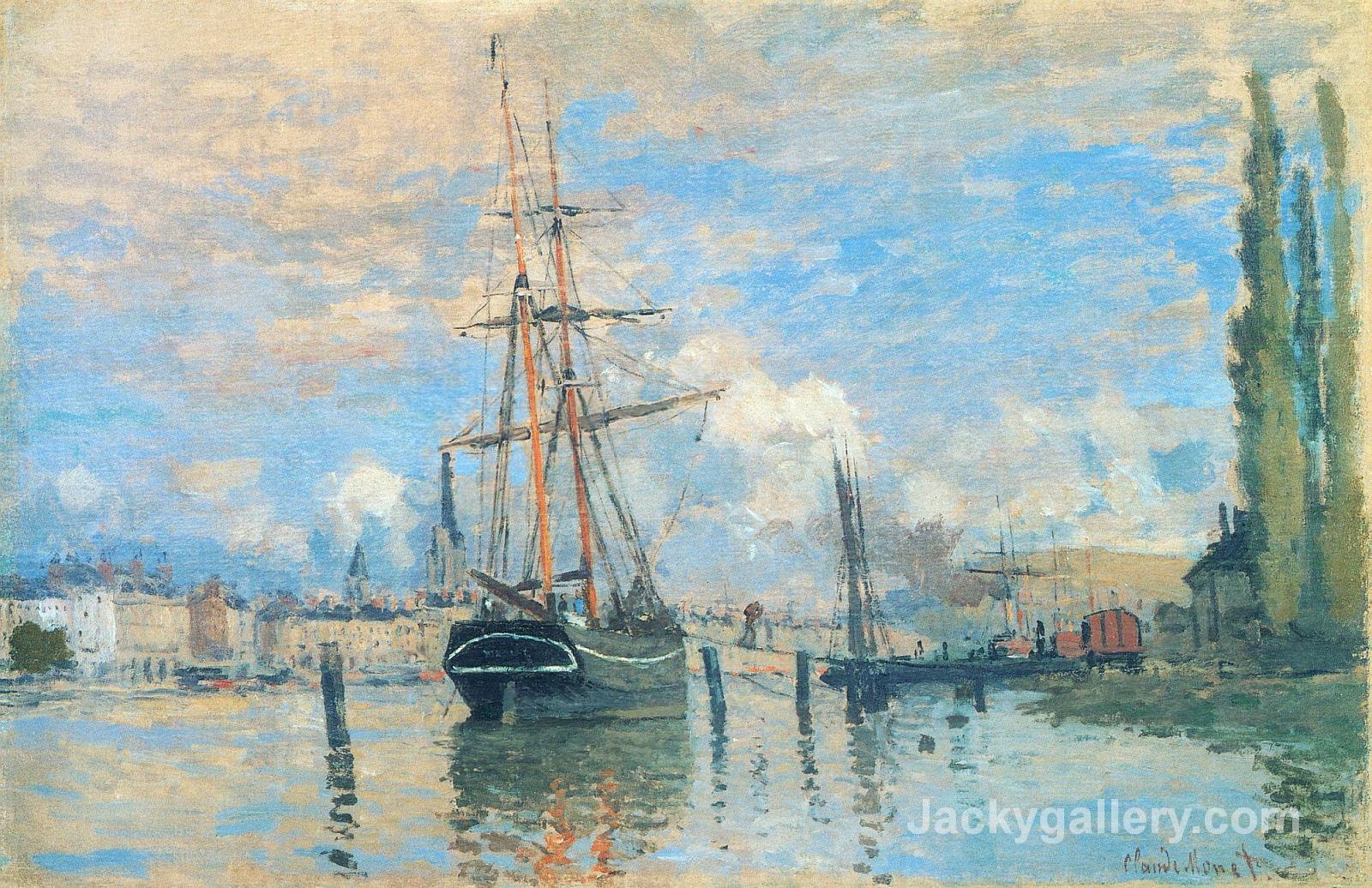 The Seine at Rouen by Claude Monet paintings reproduction
